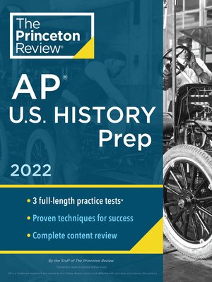cover image of Princeton Review AP U.S. History Prep, 2022